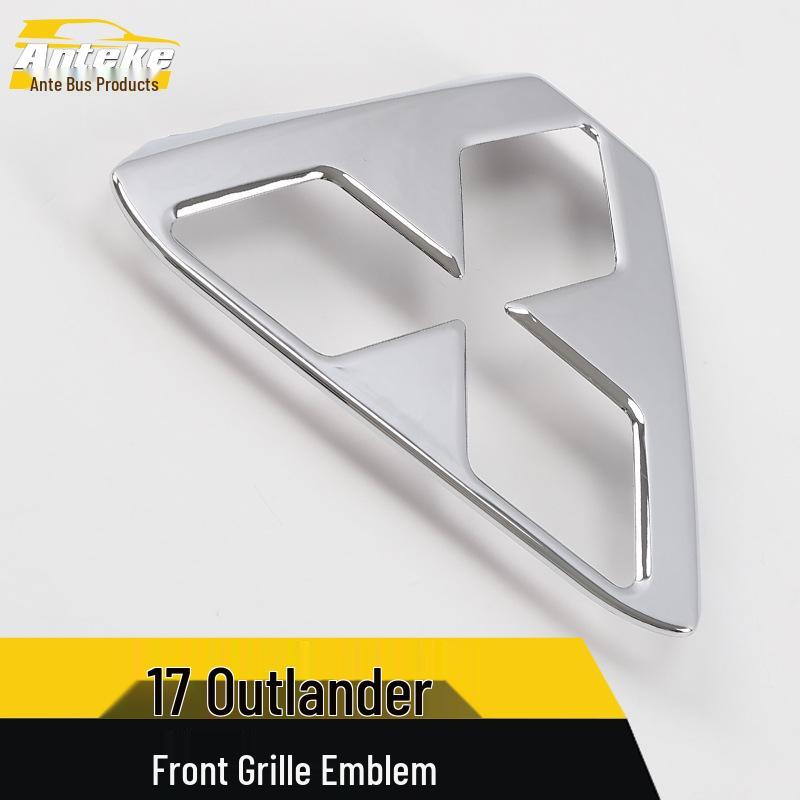 Front Emblem Decorative Frame for 2017 Outlander Hood & Console