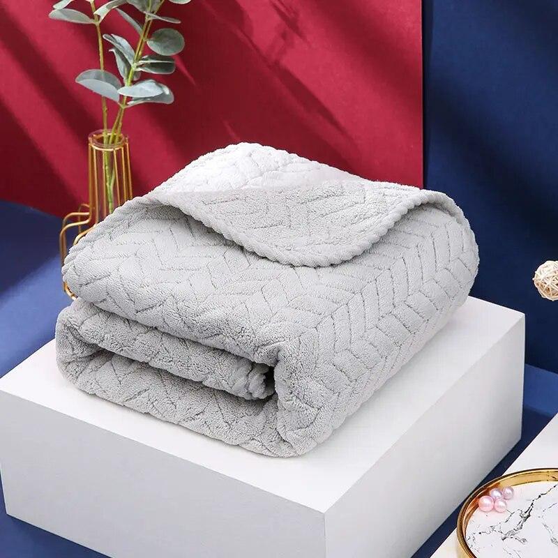 Thickened Towel That Won't Shed Fur, Coral Velvet Quick Drying Hair Towel, Water Absorbing Face Wash Towel