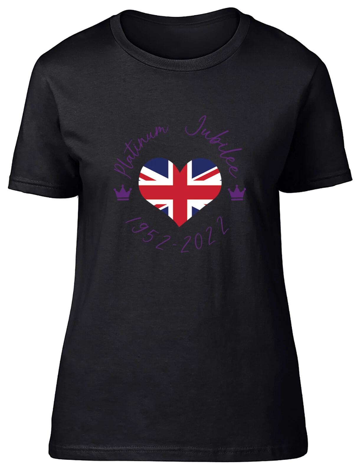 Platinum Jubilee Queen Birthday Celebration Fitted Womens Ladies T Shirt Gift XS