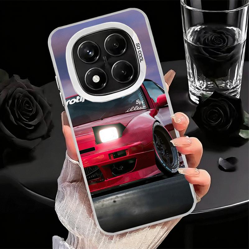 Japan JDM Sports Cars Theme Soft Phone Case for Xiaomi Redmi Note 13 14 15 Pro Plus 12S 12 11S 11 11T 10S 10 Shockproof Cover Ba