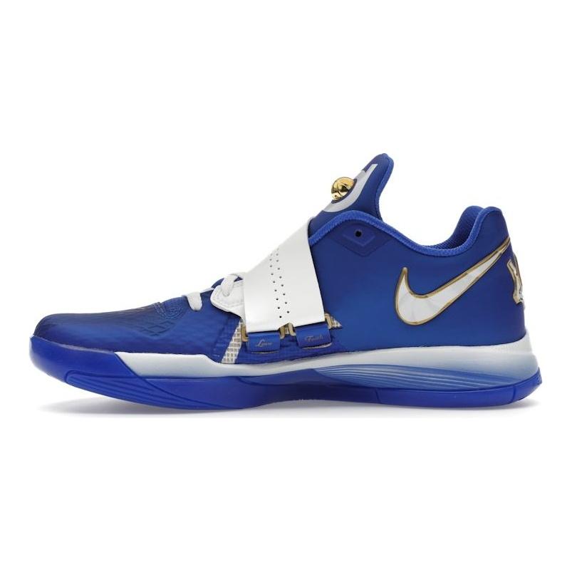 Nike Zoom KD 4 The Real MVP - Hyper Royal Men Sneakers Blue Summit-White Metallic-Gold FZ3540-400