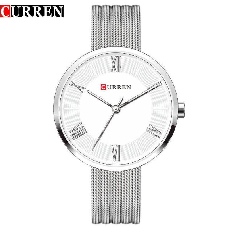 CURREN New Women's Watch Compact Wire Strap Women's Quartz Watch Women's Watch