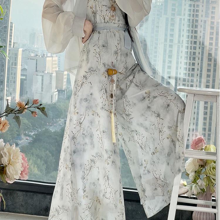 Stile cinese della dinastia Song Hanfu, abiti da donna quotidiani primaverili ed estivi