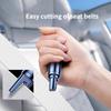 Tungsten Steel Head Car Safety Hammer - Emergency Window Breaker with Seatbelt Cutter