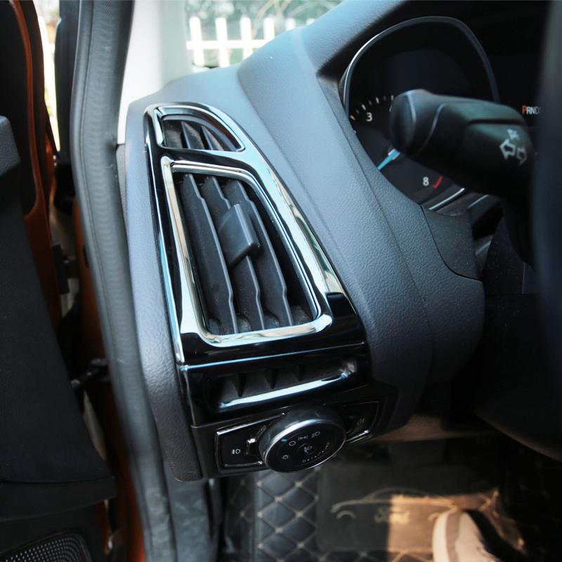 Car Interior Front Air Vent Protection Trim Air Conditioning Decoration Sticker for Ford Focus 3 4 MK3 MK4