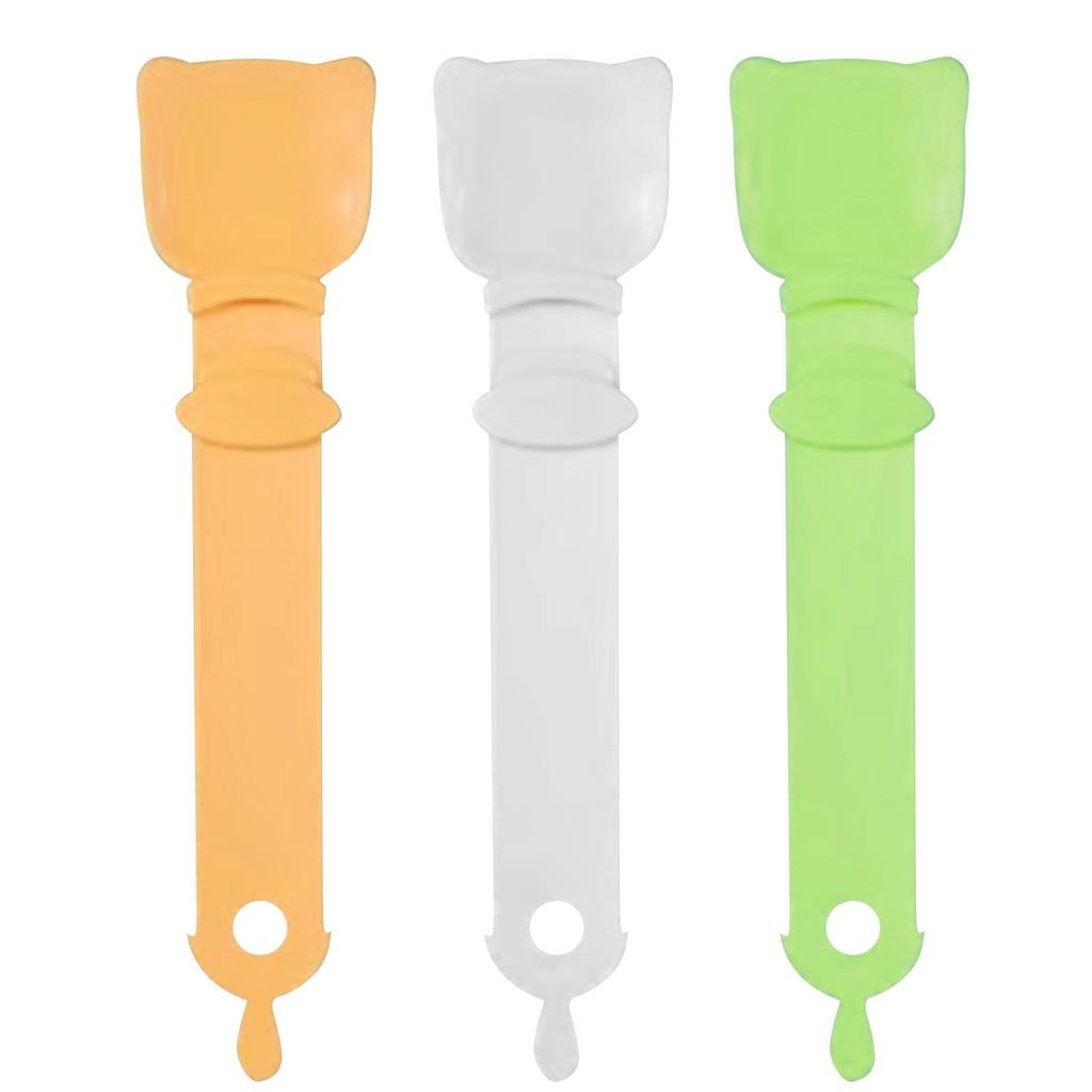 Cat Strip Feeders Spoon,Cute Cats Spoons Pet Food Mixing Spoon Multifunctional Lickable Feeding Dispenser For Cat Liquid Snack And Wet Food