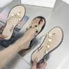Bohemia Flat Sandals Sandy Beach Slippers Women's Thong Sandals Low Heel Beach Sandals Ladies Bijou Beautiful Legs Babouche Beesan Large Size