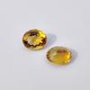 Earrings Making Oval Cut Eye Clean Citrine Stones, 2 Pieces Set Natural Citrine Gemstone, 10.70 Carat, 12 To 13 Mm Size.