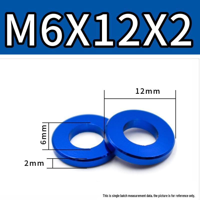 Colorful Aluminum Alloy Flat Washer & Spacer (M4/M5/M6/M8)