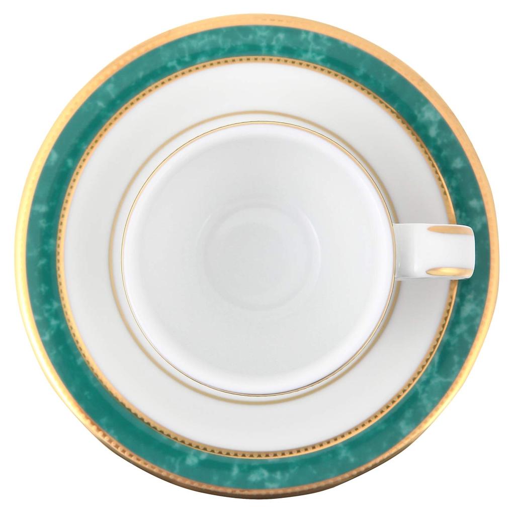CANION WITS Vesuvio Espresso Demitasse Cup & Saucer, Western Design Tableware (Gift, Home, Cafe, Restaurant, etc.) [Canyon Wits]