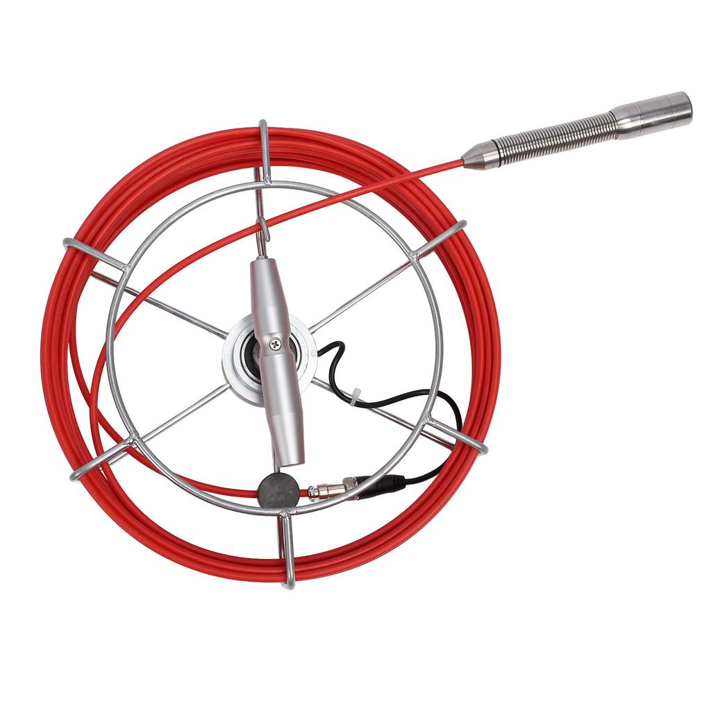 Sewer Inspection Camera 10in LCD Display IP68 23mm Probe Pipe Inspection Endoscope with 6Pcs LED Lights DVR Function