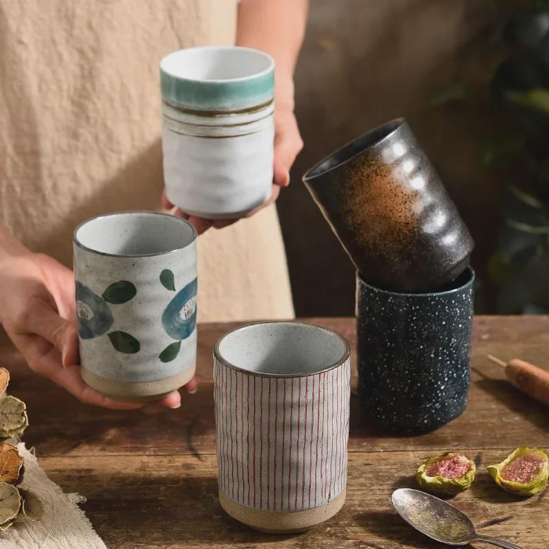 Retro Japanese Ceramic Stoneware Tea and Sushi Cup