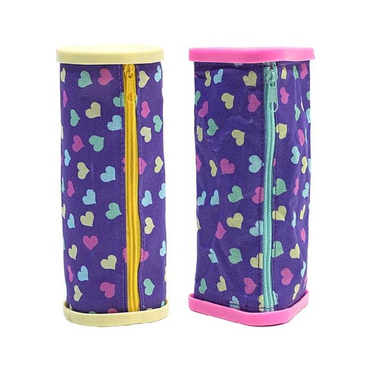 Large Capacity Pen Case Zippered Pen Pouches Multifunctionnal Pencil Case Travel Cosmetic Storage Bag for Girl Women