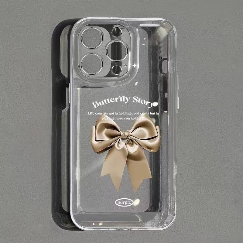 

Trade Simple Bowknot iPhone 17 Pro Max Case for Apple 16/17 Pro, Soft Cover for 15/14 16 Pro