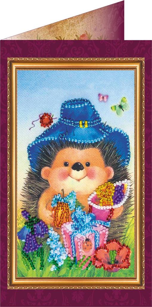 Bead Embroidery Kit Abris Art Postcard Congratulations 140x84mm