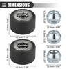 Universal Pack (2) Wheel Stud Taller Tool With 3/4" Hex Wheel Lug Nuts
