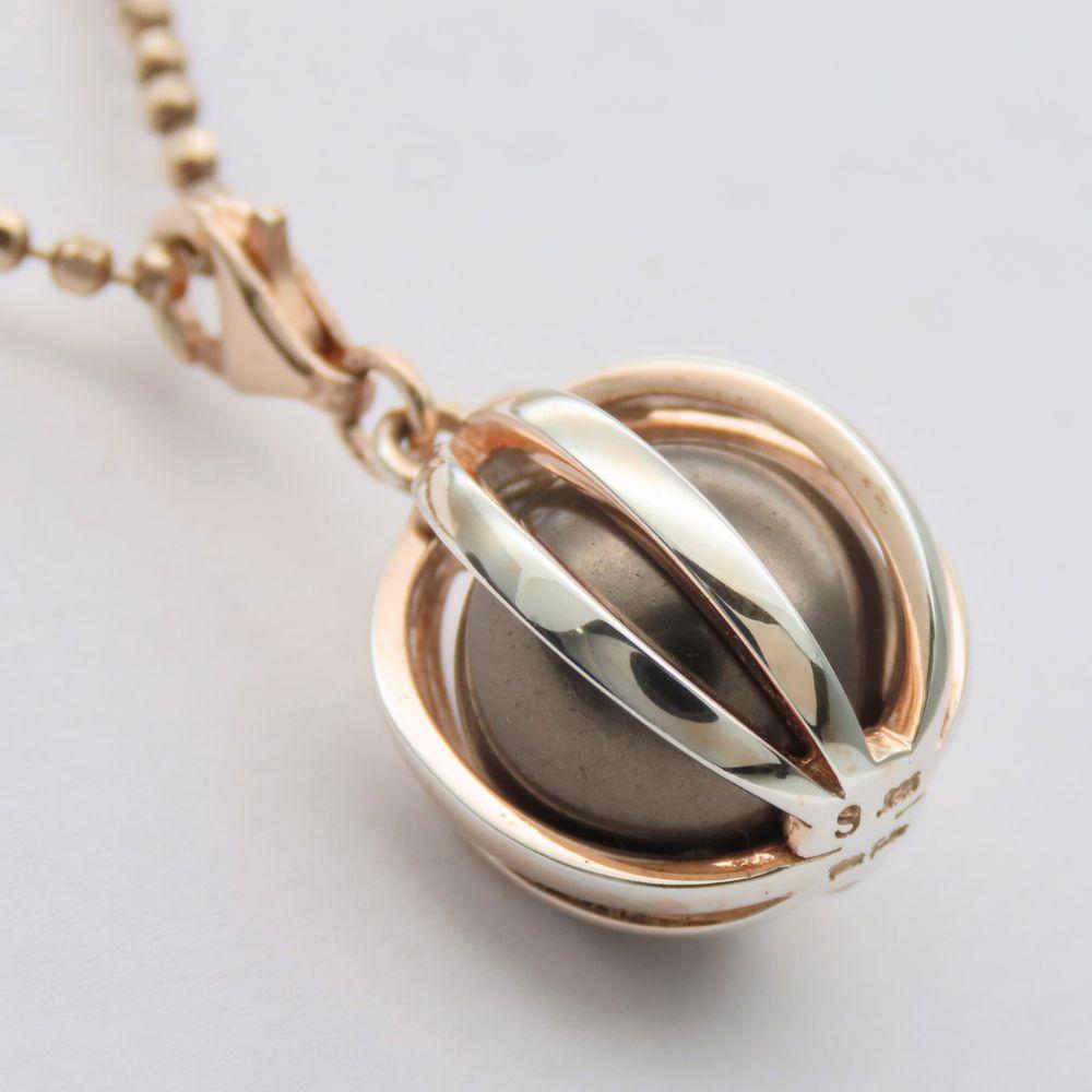 Used Folli Follie Necklace Silver925 10.2g pink Pendant