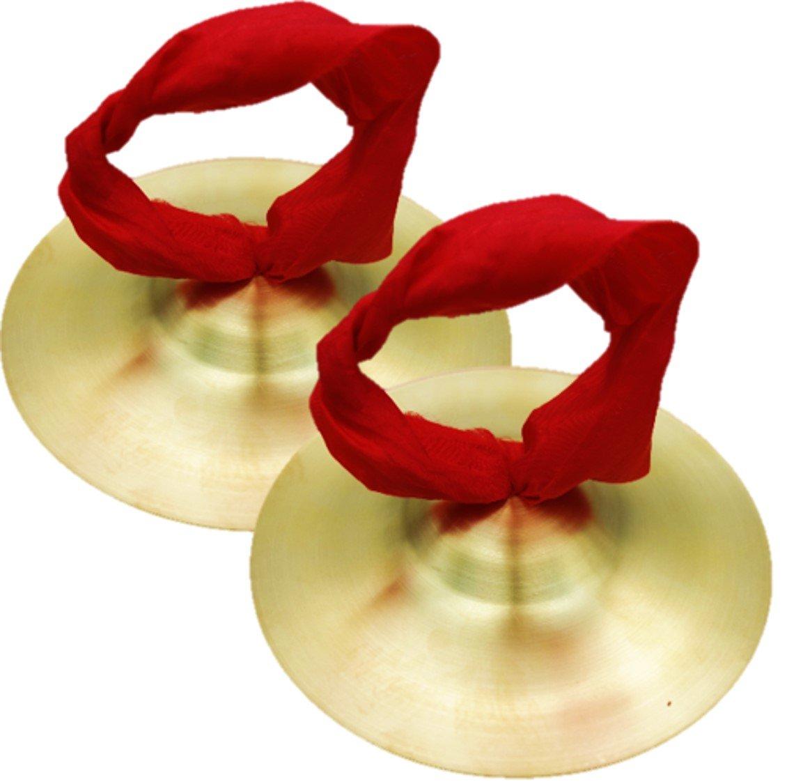 

Mini Cymbals 2 Pieces 15cm 6in Musical Instruments Music Children Kids Rhythm Finger Cymbals [ST TS]