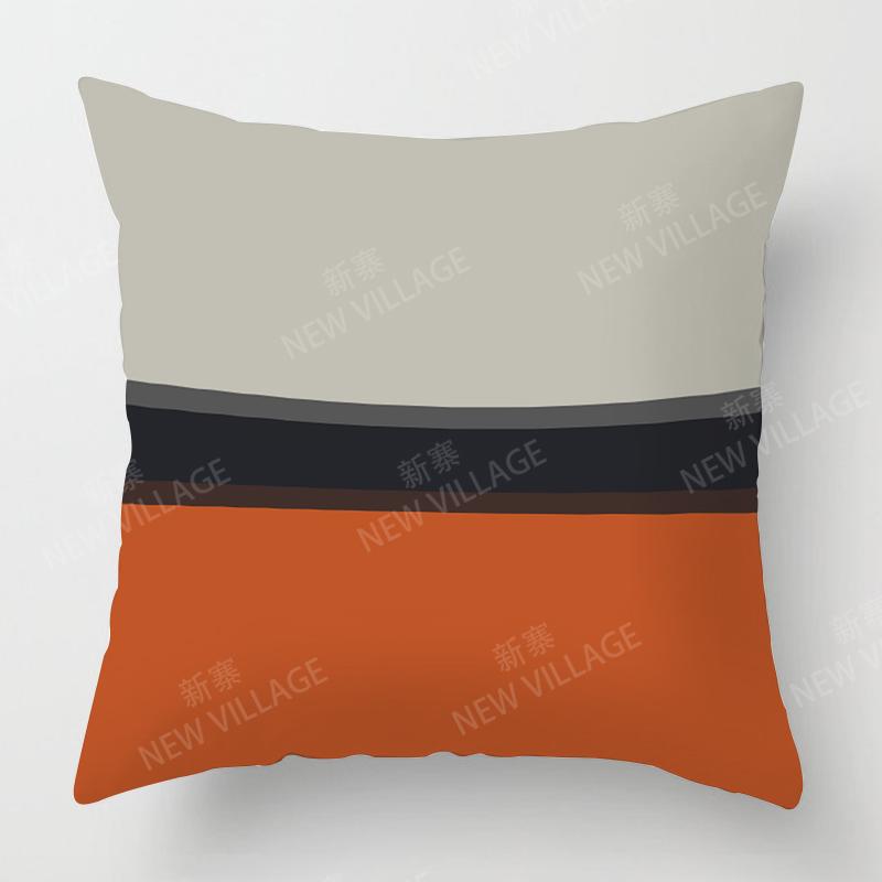 Modern Orange Abstract Geometric Cushion Cover Home Decor Pillow Cover Sofa Throw Pillow Cover 45x45 40x40 50x50 60x60