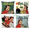 The Little L-Lulu Show Anime Cushion Cover Pattern Printed Pillowcase For Living Room Sofa Cushion Cover & Bedroom Decor