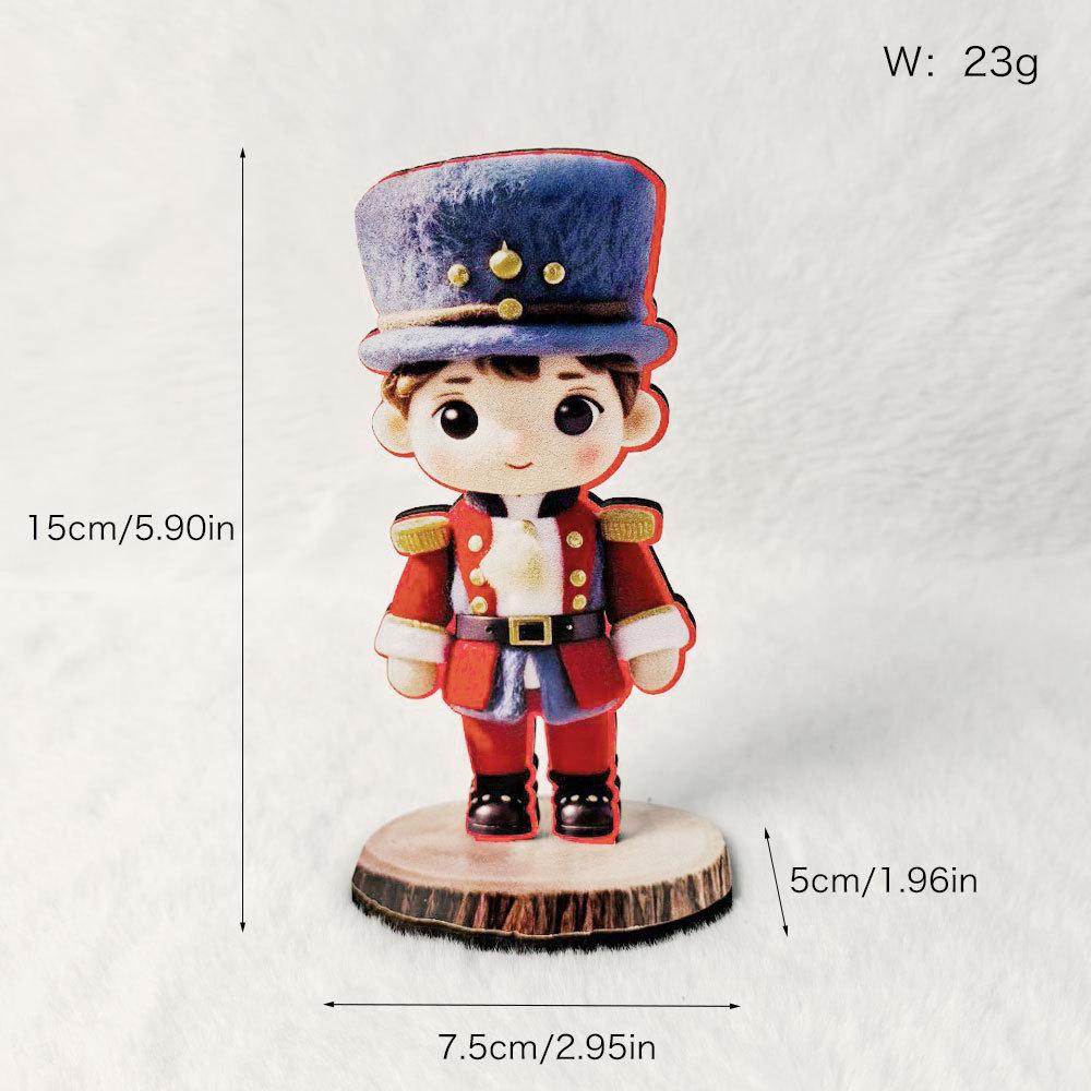 New Wooden Christmas Desktop Ornament: Snowman, Santa, Gingerbread Man Decorations