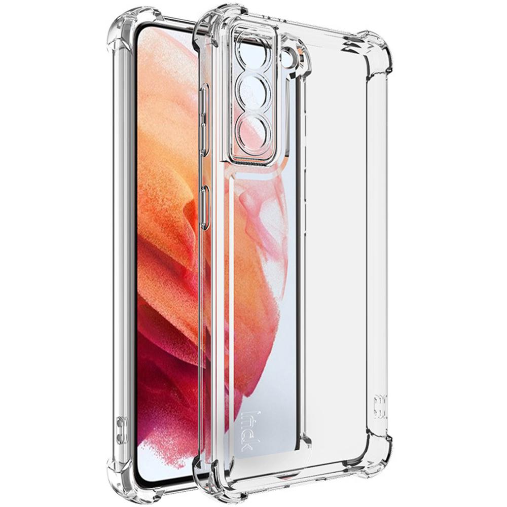 

IMAK UX-4 Series for Samsung Galaxy S21 5G/4G Case Straight Frame Four Corner Shockproof Clear TPU Cover A