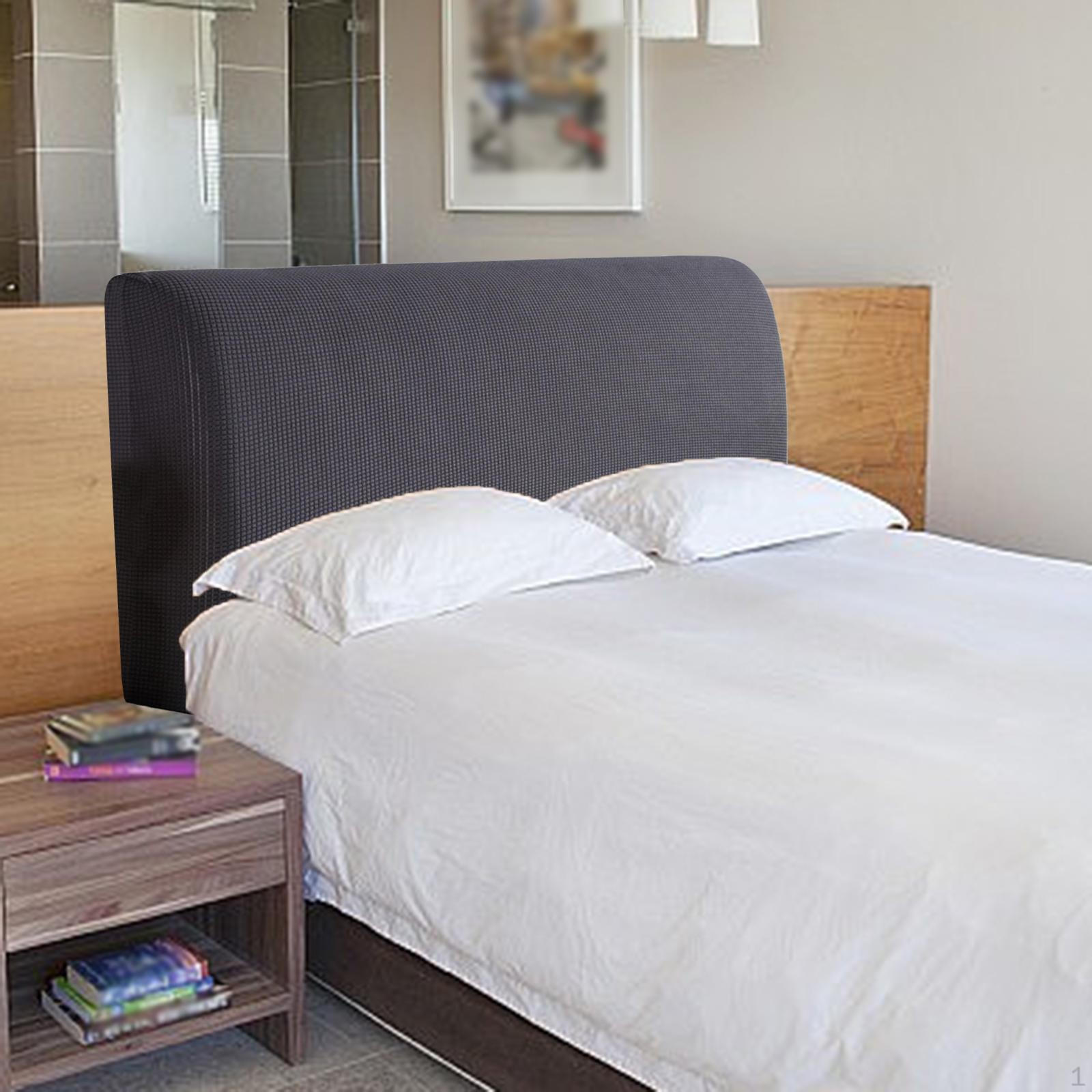 Чехол на изголовье кровати эластичный пылезащитный чехол для спальни мягкая спинка серый 1687₽