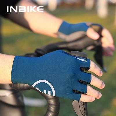 Gants de cyclisme INBIKE Unisexes à demi-doigts avec absorption des chocs et grip antidérapant pour les sports de plein air
