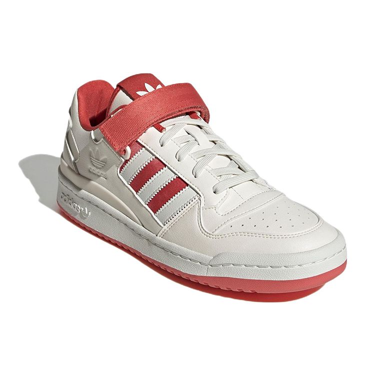 Adidas Forum Low Kreide Teamrot Unisex-Sneaker Creme Kreideweiß Weißlich GW2043