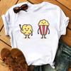 Funny Retro Casual Women's T-shirt Cute Women's Street Wear Panda Pattern Round Neck Short-sleeved Fashion Tea Print Aesthetic Clothing