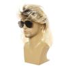Men's 80s Disco Costume Accessories Set Women Hippie Costume Set Curly Wig Necklace Sunglasses for Disco Theme Party