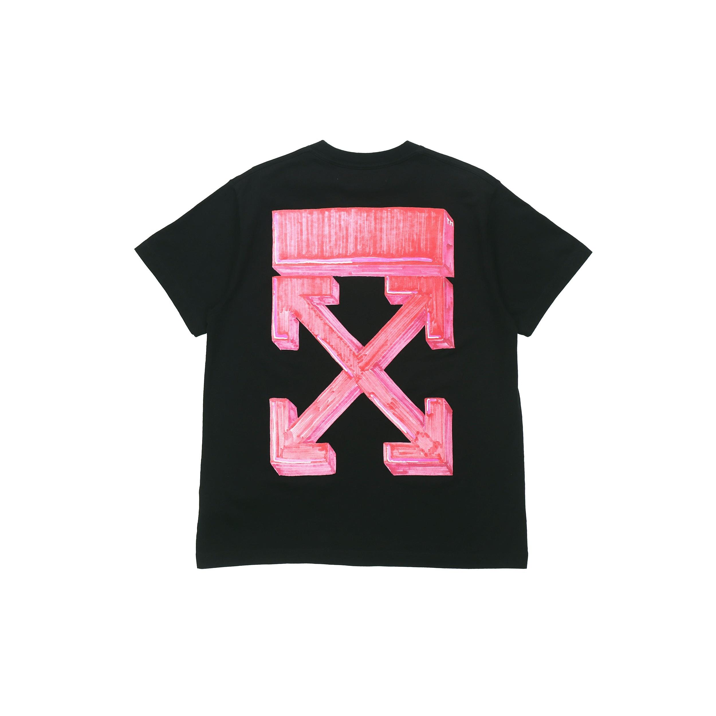 Off-White Marker Short-Sleeve Over Tee `Black/Red`