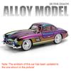 1:24 500K 300SL Miniature Model Vintage Car Alloy Diecast Sound Light Door Opened Shock Absorption Electroplate Vehicle for Kids
