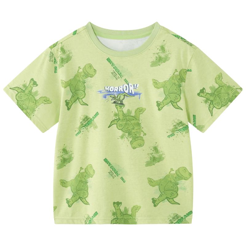 Disney Kids' Pure Cotton Striped Short-Sleeve T-Shirt