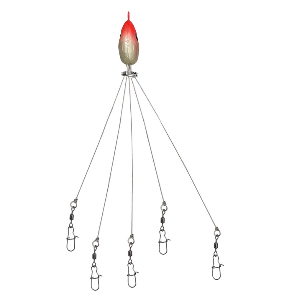 Fishing Lure Alabama Rig Bait Artificial Lure for Bass Fishing with Multiple Hooks Stainless Steel Saltwater Freshwater
