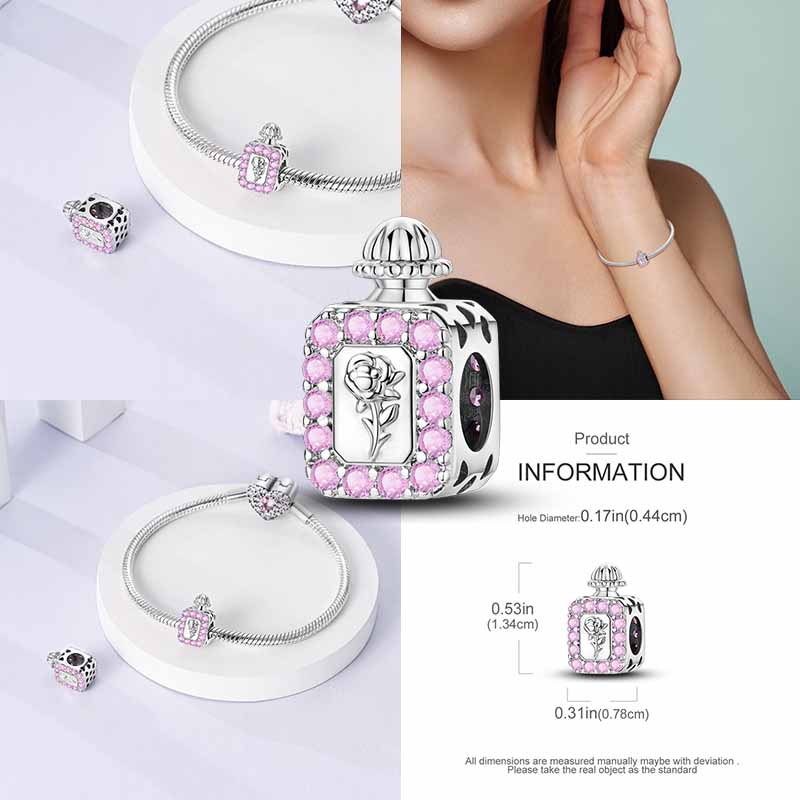 Girl Life Series High Heels Lipstick Perfume Charms Sewing Machine Weaving Charms Copper Fit Original Bracelet Gift