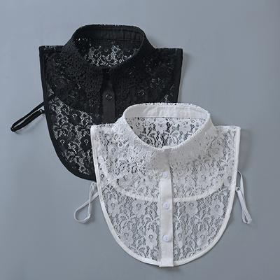 Small Floral Fake Collar, Spring And Autumn Versatile Shirt Fake Collar, Casual Sweater With Doll Collar Inside