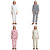 Dambarn Äldre Alzheimers Anpassningsbar Jumpsuit Bakre Dragkedja Bendragkedjor Långärmad Långbyxor Anti-strip Jumpsuit
