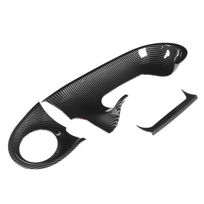 3PCS Dashboard Trim Carbon Fiber Style Replacement for Smart Forfour 5?Door Hatchback W453 LHD