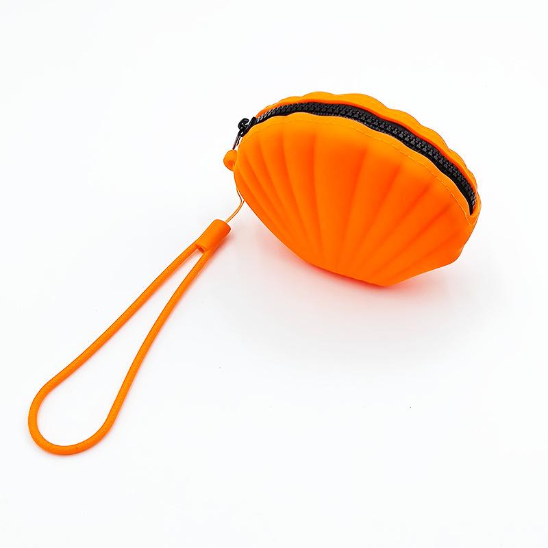 New Silicone Coin Purse Creative Shell Storage Bag Multifunctional Lipstick Cosmetic Storage Bag Children's Coin Purse