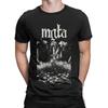 Mgla T Shirts for Men 100% Cotton Novelty T-Shirt Round Neck Band Tees Short Sleeve Tops 4XL 5XL