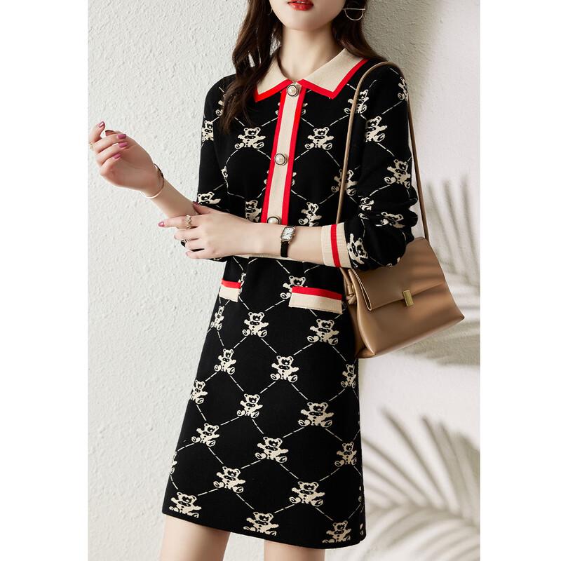 

Firstview Women s A-Line Long-Sleeve Mini Dress One Size