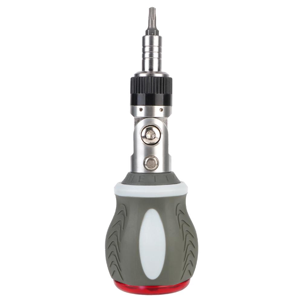 Adjustable angle domestic maintenance Multi-functional ratchet screwdriver 180-degree 8-in-1 mini quick ratchet screwdriver set