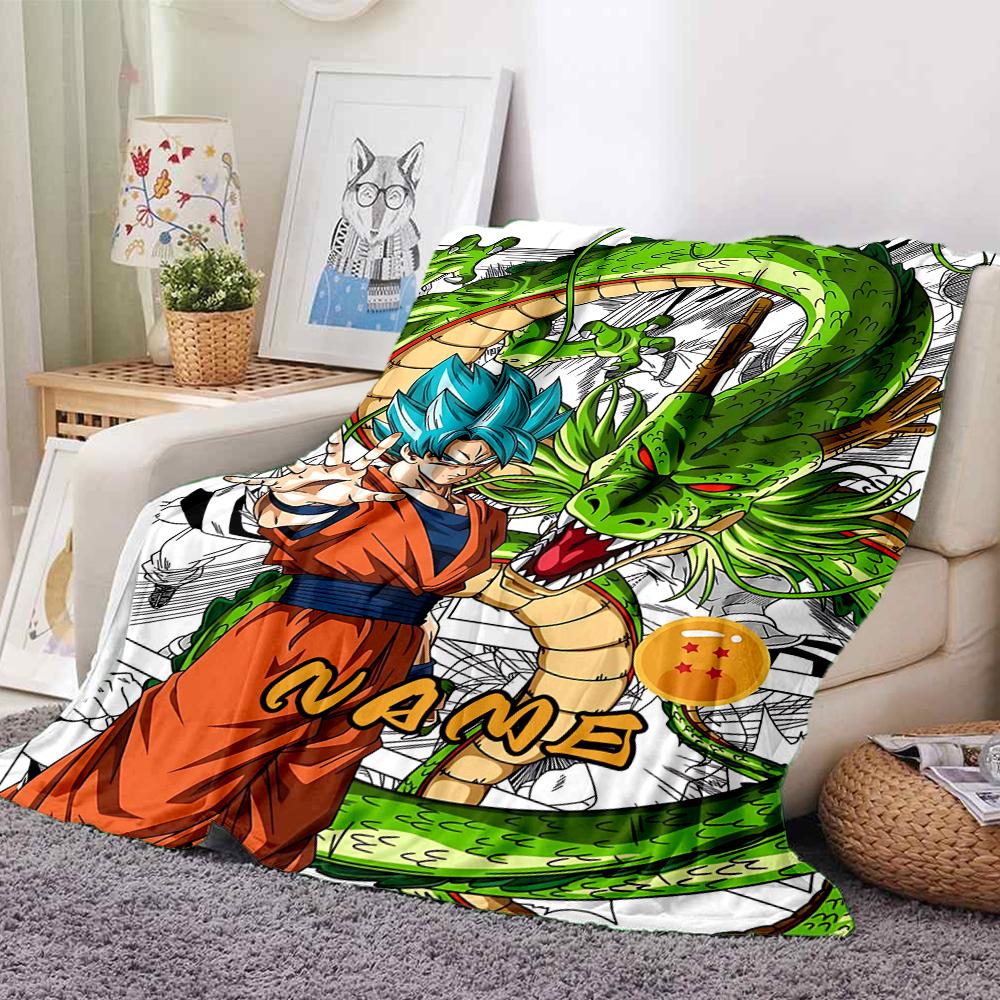 Custom 1pc Dragon Ball Z Adventure Blanket, Soft And Comfortable Blanket, Casual Warm, Camping Travel Blanket, Birthday Gift Q91236