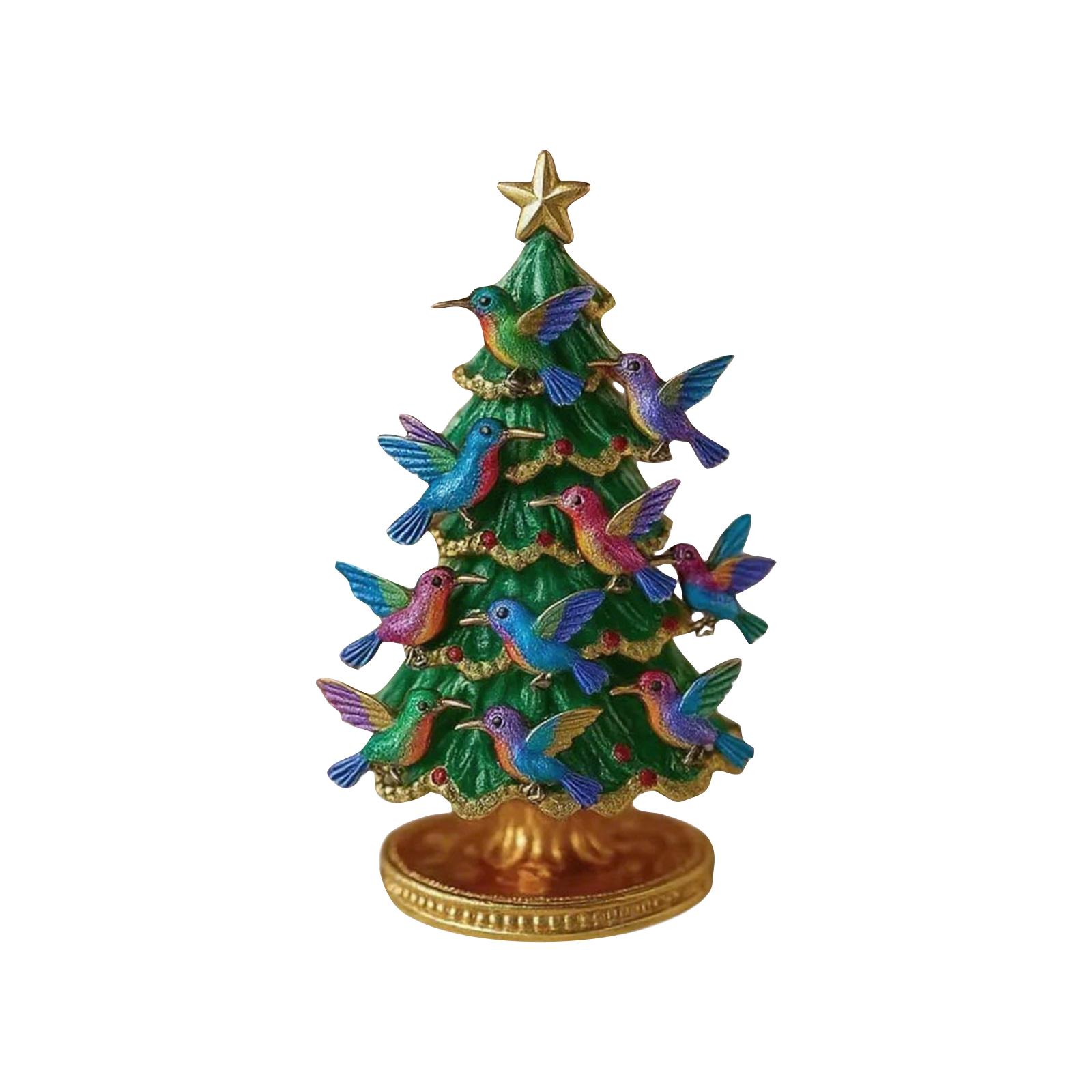 

Colorful Festive Christmas Tree Table Decorations One Size