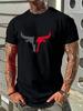 Herr T-shirt med grafiskt tryck, Kortärmad, Casual för vardagsbruk och utekvällar