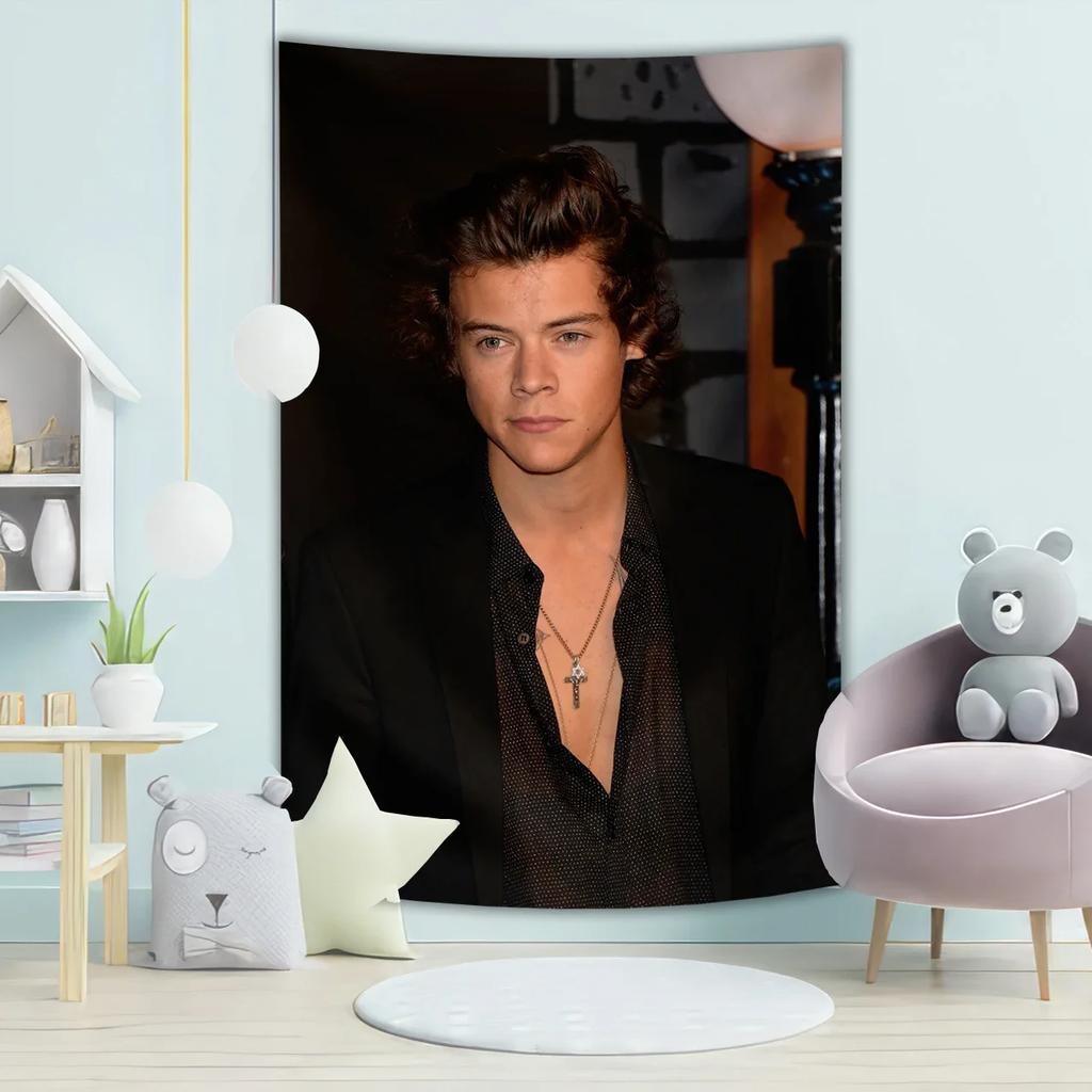 Handsome Male Celebrity Portrait Tapestry Celebrity Photo Design Perfect for Fan Room Decoration Large Wall Hanging Artwork