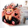 1pc Adorable Cow Pattern Umbrella, Fashionable, Personalized, High-Value Folding Umbrella, a Must-Have for Summer, 8-Rib Durable Iron Frame,