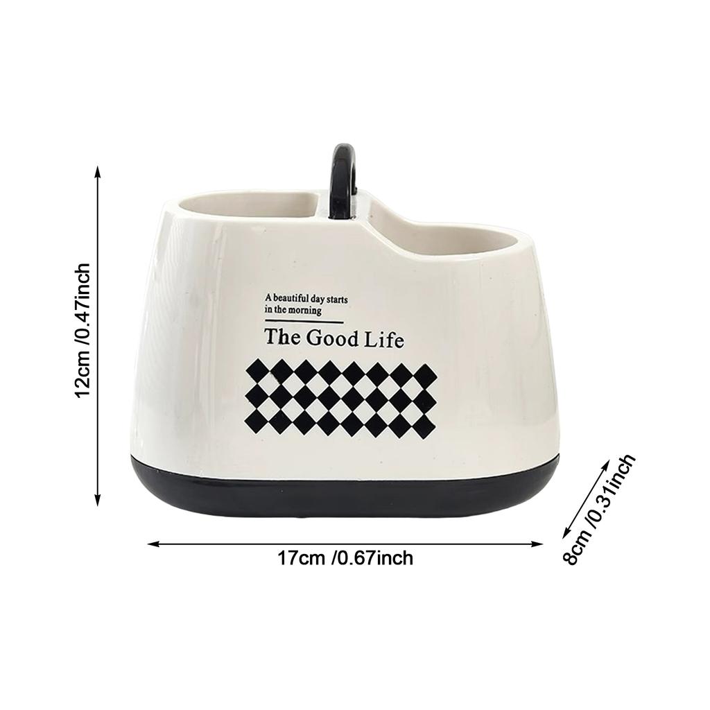 Kitchen Tableware Holder Plastic Counter Chopsticks Spoon Spatula Tool Cutlery Container Storage Container with Drainage Hole