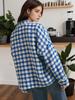 Damen Kurzer Hahnentritt-Mantel - Herbst/Winter 2025 Europäischer & Amerikanischer Stil, Lockere Passform, Lässige Mode